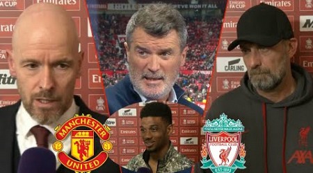 Roy Keane And Ian Wright Reacts To Man United&#39;s Crazy Comeback | Erik ten Hag Amad &amp; Klopp Interview