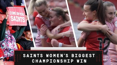 WOMEN&#39;S PITCHSIDE ACCESS: Southampton 5-0 Reading | RECORD Championship win 