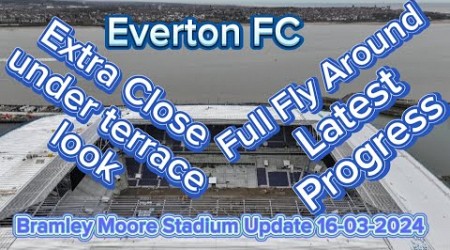 Everton FC New Stadium at Bramley Moore Dock Update 16-03-2024