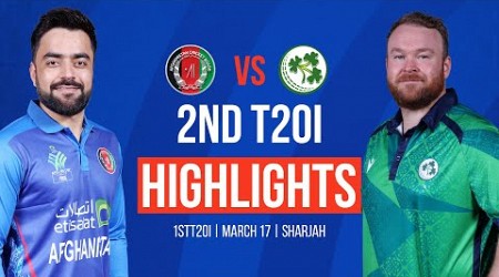 FULL MATCH HIGHLIGHTS | AFGHANSITAN vs IRELAND | 2ND T20I | Ireland Tour of Afghanistan 2024 | ACB