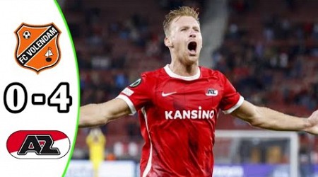 FC Volendam vs AZ Alkmaar 0-4 Eredivisie 2024 Breaking News