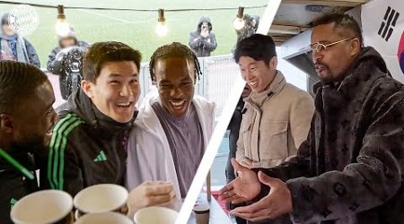 How to surprise Minjae: Patrice Evra &amp; Park Ji-sung visit training 