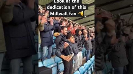 Look at the dedication of this Millwall fan #championship #football #millwall #fans