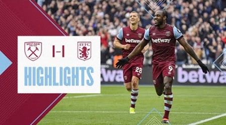 West Ham 1-1 Aston Villa | Antonio Scores First Goal Since Injury Return | Premier League Highlights