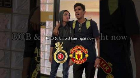 RCB Fans and Manchester United Fans Are You&#39;ll Happy Now? #cricket #football #wpl #rcb #manunited