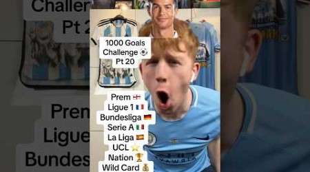 1000 Goals Challenge ⚽️ - Part 20 #shorts