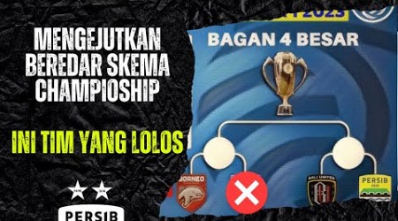 BEREDAR SKEMA 4 TIM LOLOS CHAMPIONSHIP SERIES! PERSIB vs BALI UTD BENARKAH VALID ?