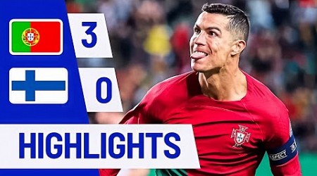 Portugal vs Finlandia 3-0 | Ronaldo Brace EURO 2024 Qualifiers Highlights &amp; Goals 2024