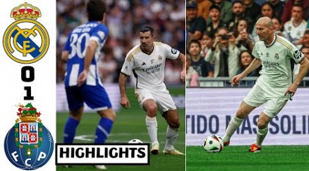 Real Madrid Legends vs Porto Legends (0-1) Goal &amp; Highlights: Zidane Amazing Skills