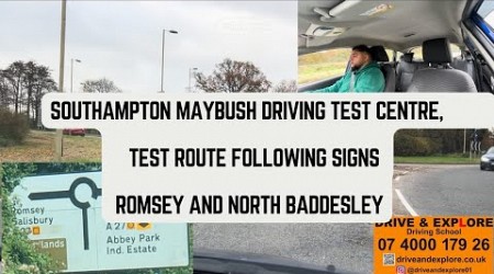 Southampton Maybush Driving Test Centre Test route, Following signs 1