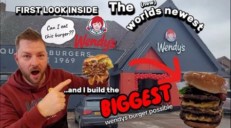 FIRST LOOK inside Hull&#39;s NEWEST Wendy&#39;s | We build the BIGGEST Wendys Burger possible 