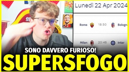 [SFOGO] MA E&#39; UNO SCHERZO? CHE NERVI! CALENDARI VERGOGNOSI: ROMA-BOLOGNA e INTER-MILAN di LUNEDI!