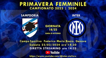 SAMPDORIA 2 - 2 INTER Primavera Femminile 18ª di Campionato 23/24