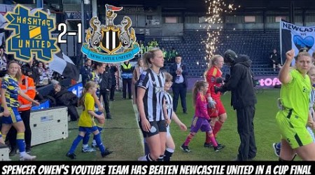 Hashtag United 2-1 Newcastle pitch access vlog - CUP FINAL HEARTBREAK ENDS IN TEARS…