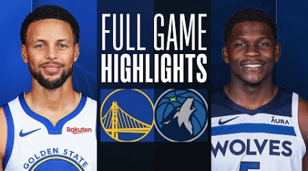 WARRIORS at TIMBERWOLVES | FULL GAME HIGHLIGHTS | March 24, 2024