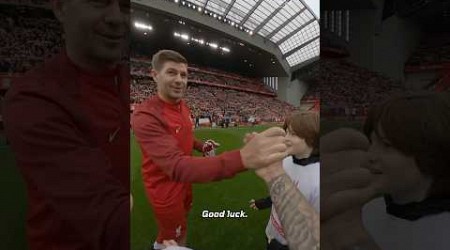 POV: Entering Anfield for the Liverpool Legends vs. Ajax Legends game! 