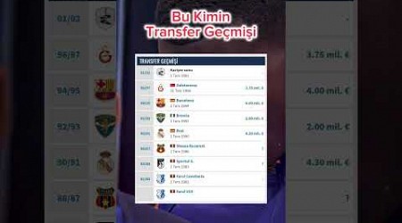 Bu Kimin Transfer Geçmişi #georgehagi #hagi #galatasaray #fenerbahçe #beşiktaş #osayisamuel #fyp