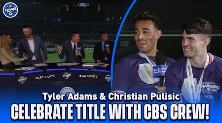 NATIONS LEAGUE CHAMPS! Tyler Adams &amp; Christian Pulisic celebrate with CBS crew | CBS Sports Golazo