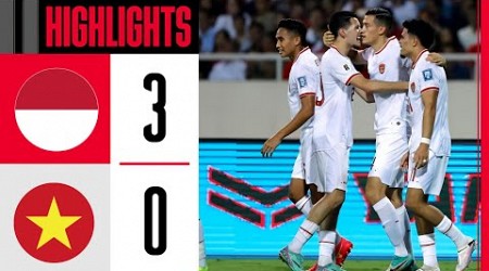 Highlight : Indonesia vs Việt Nam 3-0 | Kualifikasi Piala Dunia 2026 Asia | Điểm nổi bật &amp; Mục tiêu