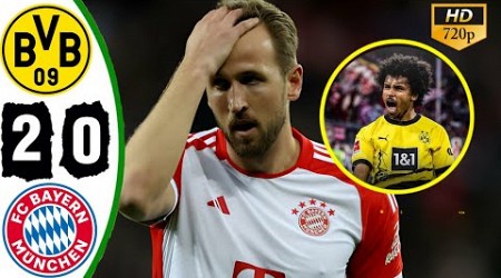 Bayern Munich vs Broussia Dortmund 0-2 Highlights &amp; All Goals 2024 - Harry kane 