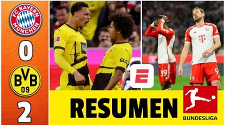 DE MAL EN PEOR Bayern Munich no pudo con el Borussia Dortmund y cayó duramente por 0-2 | Bundesliga