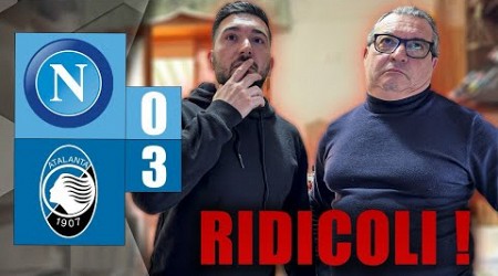 SIETE VERGOGNOSI‼️ ADDIO CHAMPIONS… NAPOLI-ATALANTA 0-3