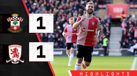 HIGHLIGHTS: Southampton 1-1 Middlesbrough | Championship