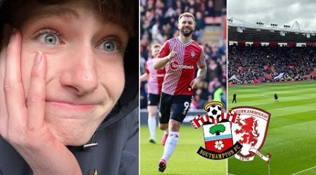 WOEFUL PERFORMANCE AS SOUTHAMPTON CONCEDE LATE ON VS BORO | Southampton FC 1-1 Middlesbrough Vlog