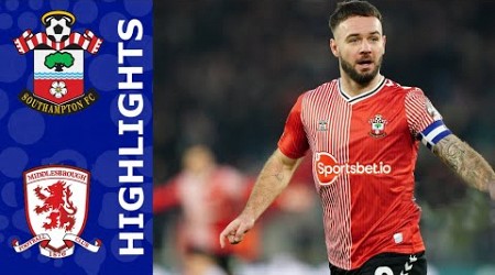 Southampton vs Middlesbrough 1-1 Highlights | Championship 2023/2024