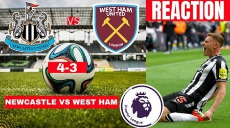 Newcastle vs West Ham 4-3 Live Stream Premier League Football EPL Match reaction Score Highlights