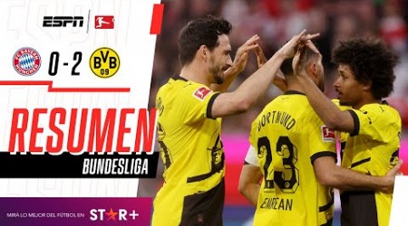 ¡VICTORIA HISTÓRICA DEL DORTMUND EN EL CLÁSICO ALEMÁN! | B. Munich 0-2 B. Dortmund | RESUMEN