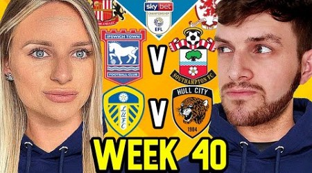 CHAMPIONSHIP PREDICTIONS WEEK 40