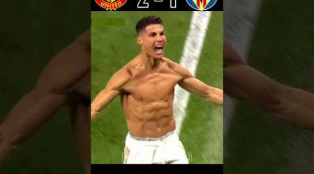 Man United VS Villarreal UCL 2022 Ronaldo Saved United 