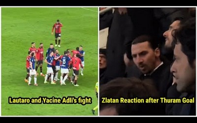 Intense Showdown: AC Milan vs Inter - Zlatan Furious, Lautaro and Adli Clash 