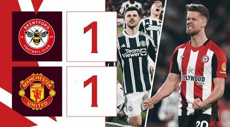 Ajer + Mount score in CHAOTIC finish! | Brentford 1 Manchester United 1 | Premier League Highlights