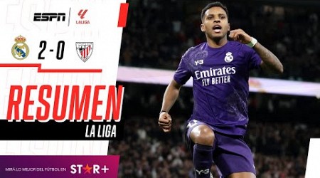 ¡DOBLETE DE RODRYGO PARA ESTIRAR EL INVICTO A 24 PARTIDOS! | Real Madrid 2-0 A. Bilbao | RESUMEN