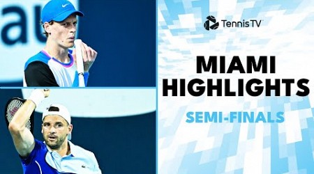 Dimitrov vs Zverev; Sinner Faces Medvedev | Miami 2024 Semi-Finals Highlights