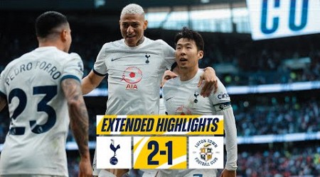 TOTTENHAM HOTSPUR 2-1 LUTON TOWN // PREMIER LEAGUE EXTENDED HIGHLIGHTS