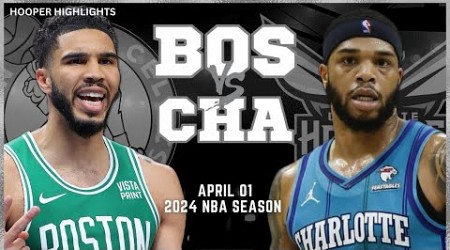 Boston Celtics vs Charlotte Hornets Full Game Highlights | Apr 1 | 2024 NBA Season