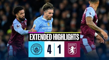 Man City 4-1 Aston Villa | EXTENDED HIGHLIGHTS | Foden hat-trick in important win