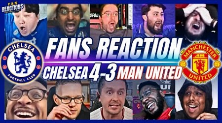 CHELSEA &amp; UNITED FANS REACTION TO CHELSEA 4-3 MAN UNITED | PREMIER LEAGUE