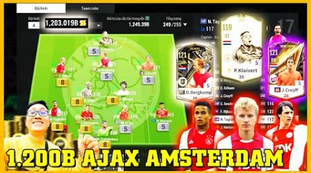 I Love Cầm 1200 Tỷ Build Team Color Ajax Mạnh Nhất FC Online: KLUVERT, CRUYFF, BERGKAMP &amp; SEEDORF