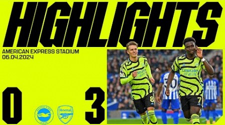 HIGHLIGHTS | Brighton &amp; Hove Albion vs Arsenal (0-3) | Saka, Havertz &amp; Trossard seal key victory!