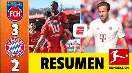 BAYERN MUNICH SE CAE A PEDAZOS, perdió 3-2 vs Heidenheim y ENTREGA la liga a LEVERKUSEN | Bundesliga