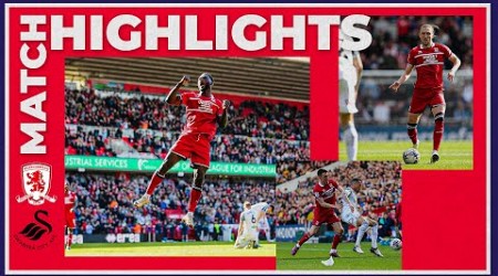 Match Highlights | Boro 2 Swansea 0 | Matchday 41