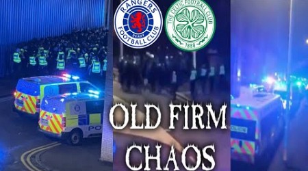 OLD FIRM CHAOS IN GLASGOW! ULTRAS COLLIDE &amp; MORE IN THE STREETS OF GLASGOW! #rangers #celtic