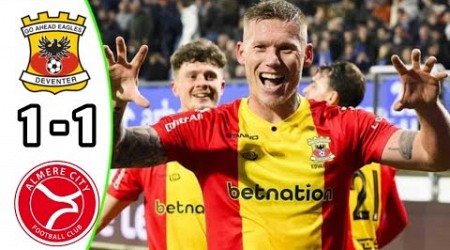 Go Ahead Eagles vs Almere City 1-1 Eredivisie 2024 Breaking News