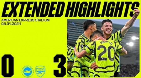 EXTENDED HIGHLIGHTS | Brighton &amp; Hove Albion vs Arsenal (0-3) | Premier League