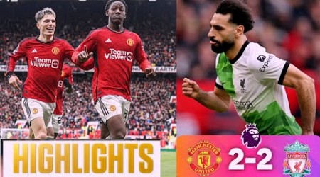 Manchester United vs Liverpool (2-2) Highlights | Premier League | Fernandes, Mainoo, Salah Goal