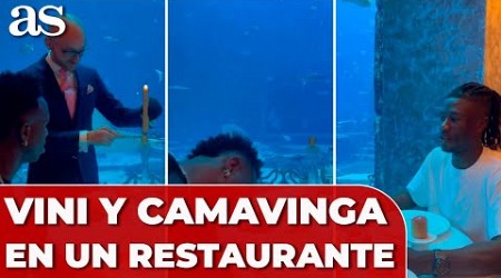 VINICIUS y CAMAVINGA en un restaurante de lujo